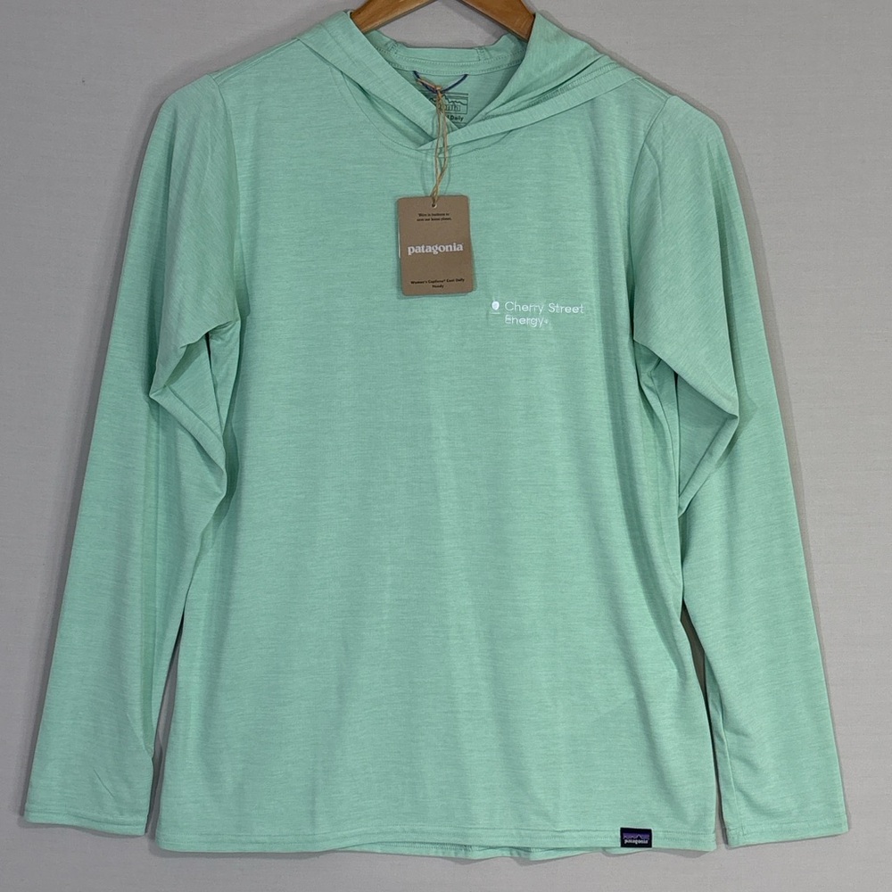 Patagonia Capilene Cool Daily Hoodie NWT Mint Green Active Luxe Top